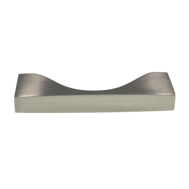 Hickory Hardware Channel Satin Nickel 3 Ctr. Cabinet Arch Pull B076148-SN
