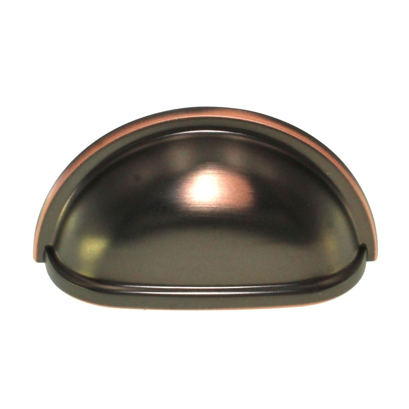Hickory Hardware Power & Beauty Oil-Rubbed Bronze 3 Ctr Drawer Cup Pull K43-OBH