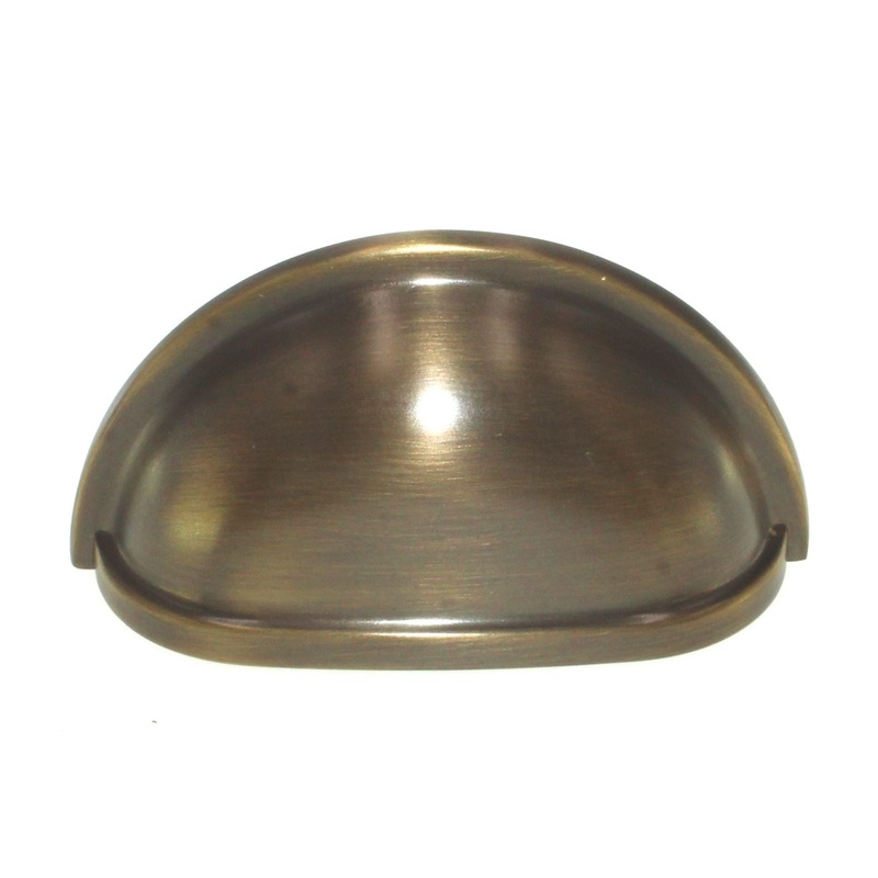 Hickory Hardware Power & Beauty Satin Dover 3 Ctr. Drawer Cup Pull K43-9013