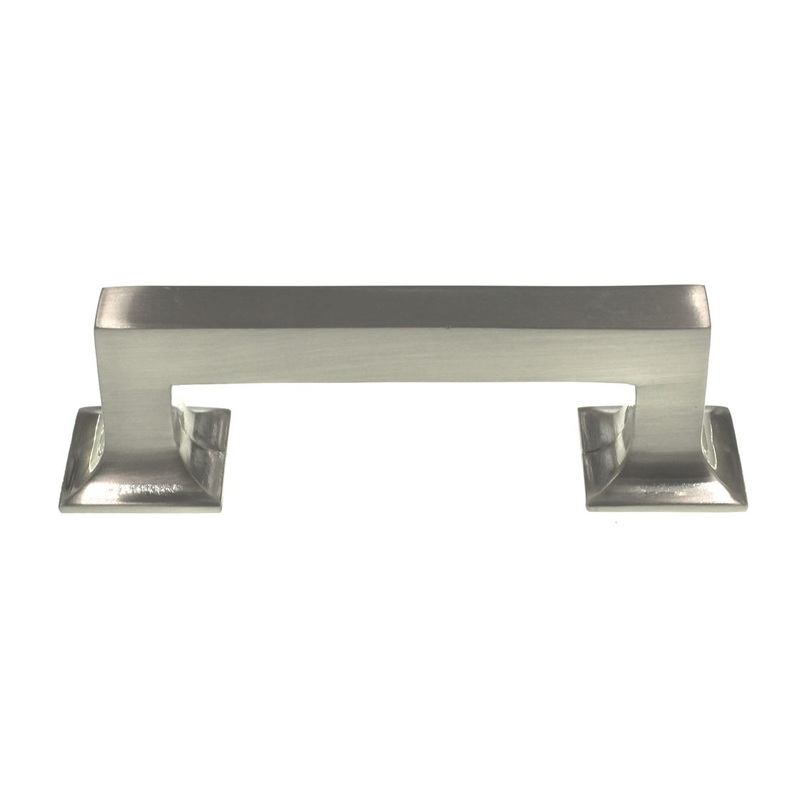 Hickory Hardware Studio Satin Nickel 3 Ctr. Square Cabinet Bar Pull P3010-SN