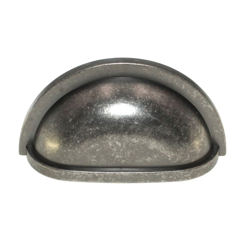 Hickory Hardware Williamsburg Black Nickel Vibed 3 Ctr. Cup Pull P3055-BNV