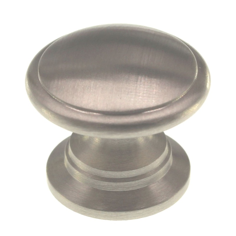 Keeler Prestige Stainless Steel 1 1/4 Ridged Cabinet Knob K44-SS