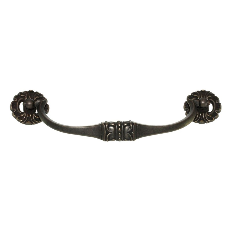 Keeler Vintage Windover Antique 6 Ctr. Swinging Drawer Bail Pull 57775-9167