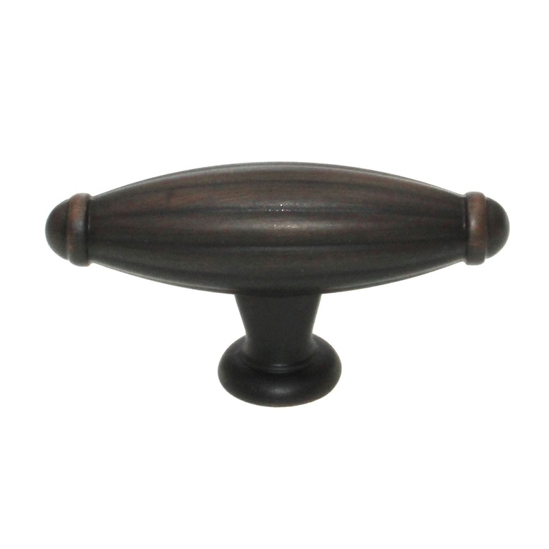 Amerock Blythe Oil-Rubbed Bronze 2 5/8 Cabinet Pull T Knob BP55220ORB