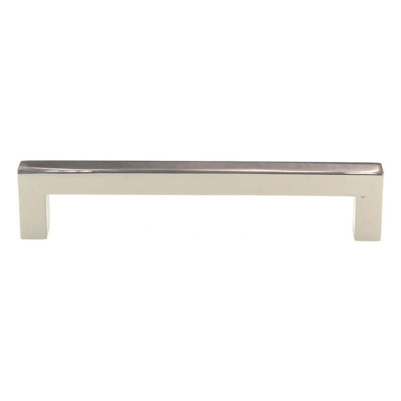 Amerock Monument Polished Nickel 5 (128mm) Ctr. Flat Cabinet Bar Pull BP36571PN
