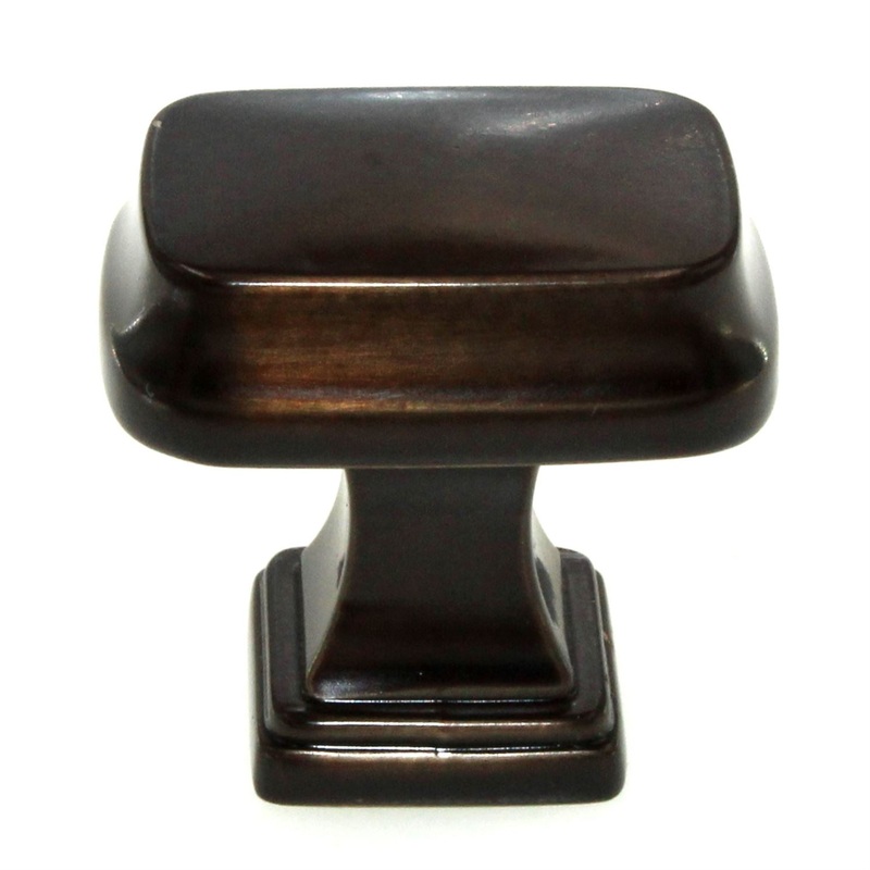 Amerock Revitalize Carmel Bronze 1 1/4 Rectangle Cabinet Knob BP55340CBZ