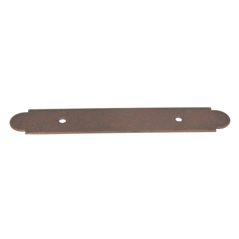 Amerock Weathered Copper Rectangle Backplate For 3 Ctr Cabinet Handle BP19208WC