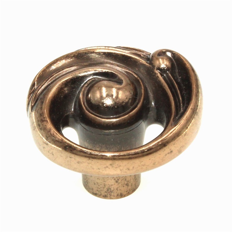 Belwith Keeler Amaranta Antique Rose Gold 1 9/16 Vine Cabinet Knob B072433-ARG