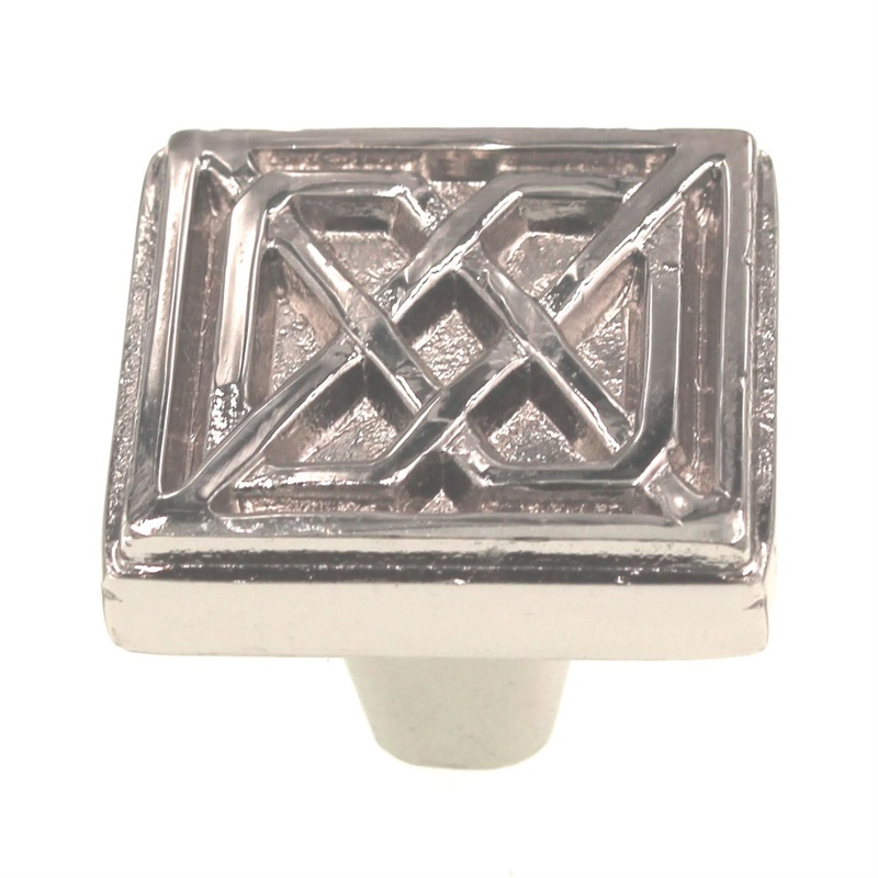 Belwith Keeler Celtic 1 1/4 Square Cabinet Knob Polished Nickel KB73836-14