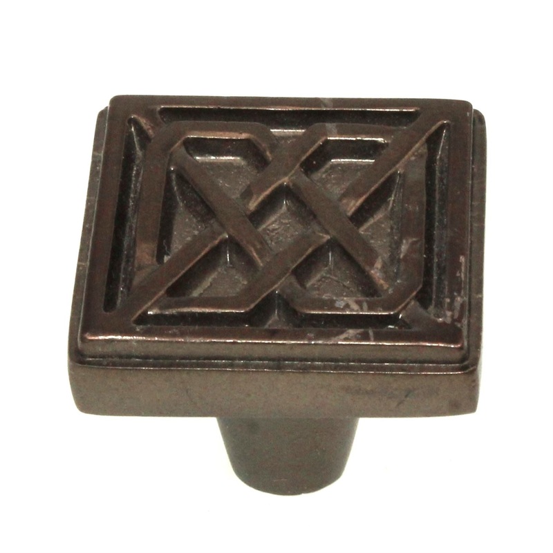 Belwith Keeler Celtic 1 1/4 Square Cabinet Knob Refined Bronze KB73836-RB
