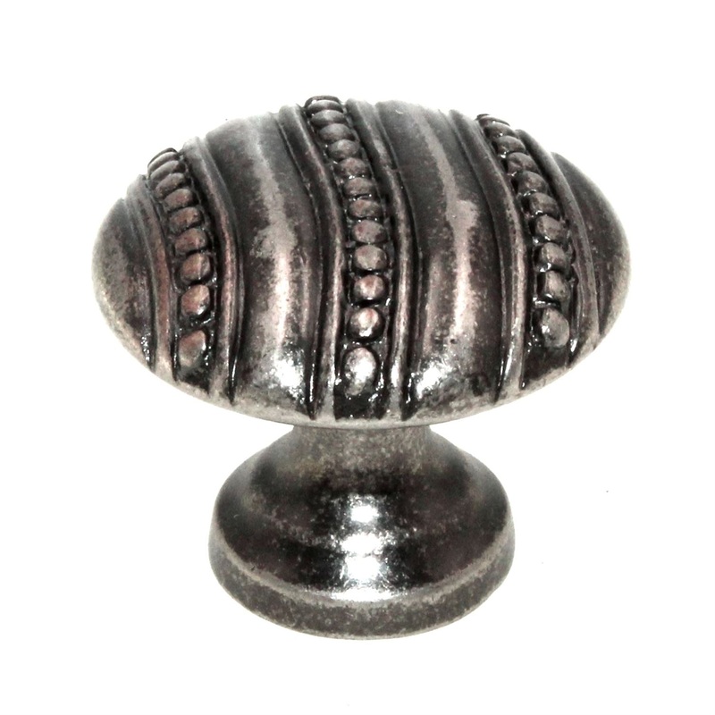 Belwith Keeler La Roca Black Nickel Vibed 1 3/16 Dotted Cabinet Knob P3535-BNV