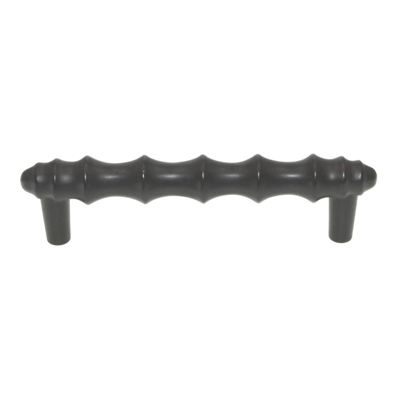 Betsy Fields Design Asian Black 3 3/4 (96mm) Ctr. Peaked Bar Pull PBF256Y-FB