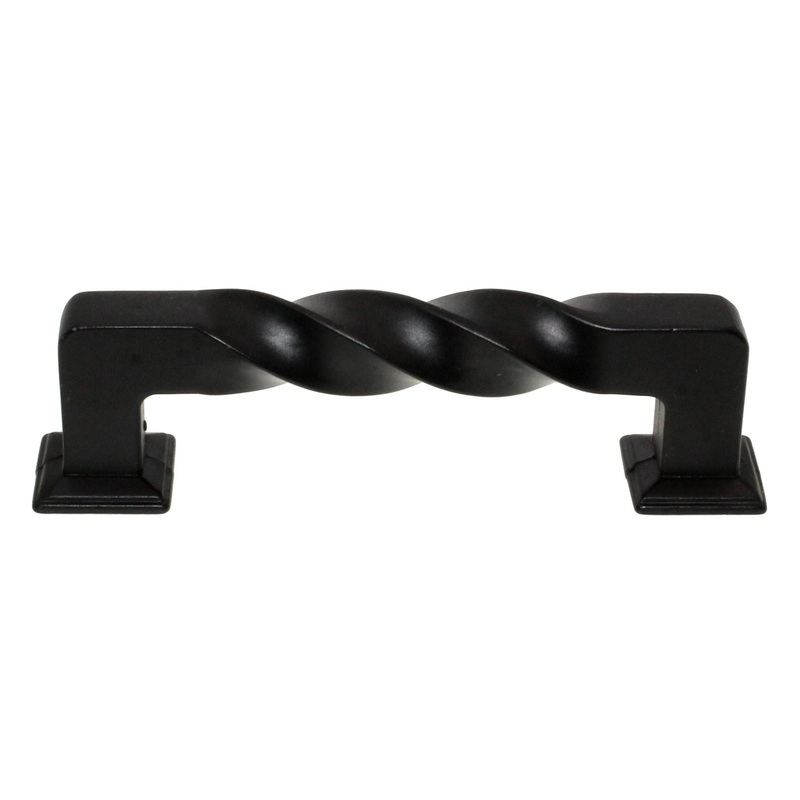 H-Select Iron Forge Dark Copper 3 3/4 (96mm) Ctr Cabinet Twist Bar Pull K462-BL