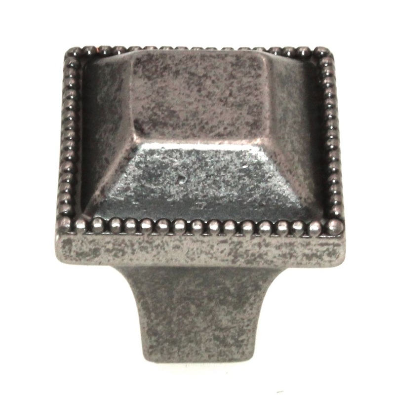 Hickory Hardware Altair Black Nickel Vibed 1 Dotted Cabinet Knob P3503-BNV