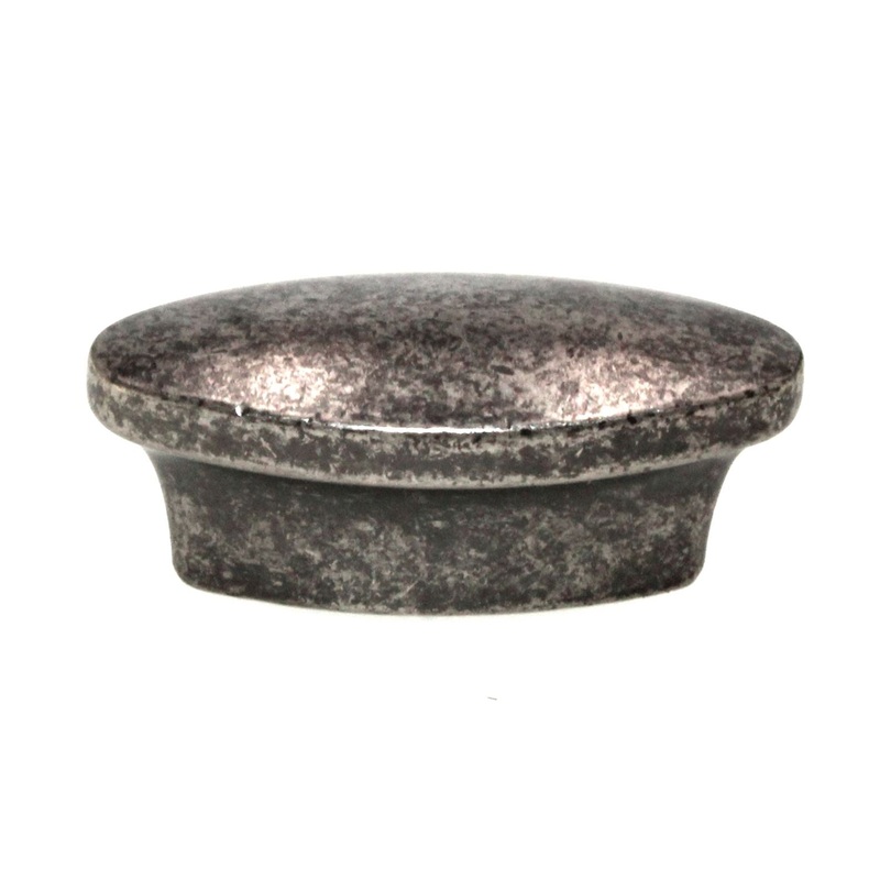 Hickory Hardware Black Nickel Vibed 1 3/4 Oval Cabinet Pull 2 Screws P7524-BNV