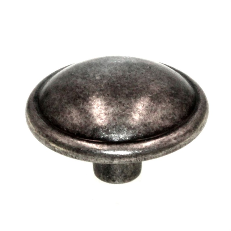 Hickory Hardware Cavalier Black Nickel Vibed 1 1/4 Ring Cabinet Knob P203-BNV