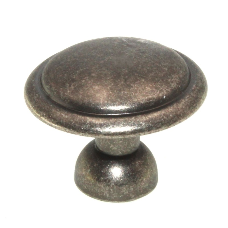 Hickory Hardware Conquest Black Nickel Vibed 1 3/8 Cabinet Knob P14848-BNV