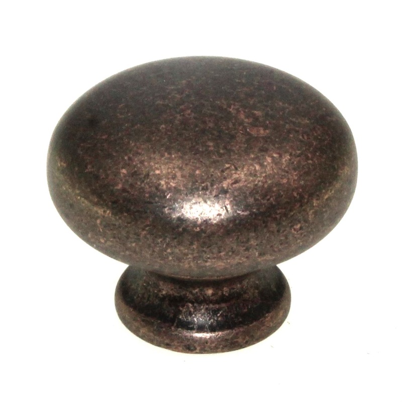 Hickory Hardware Cottage Dark Antique Copper 1 1/8 Round Cabinet Knob P770-DAC