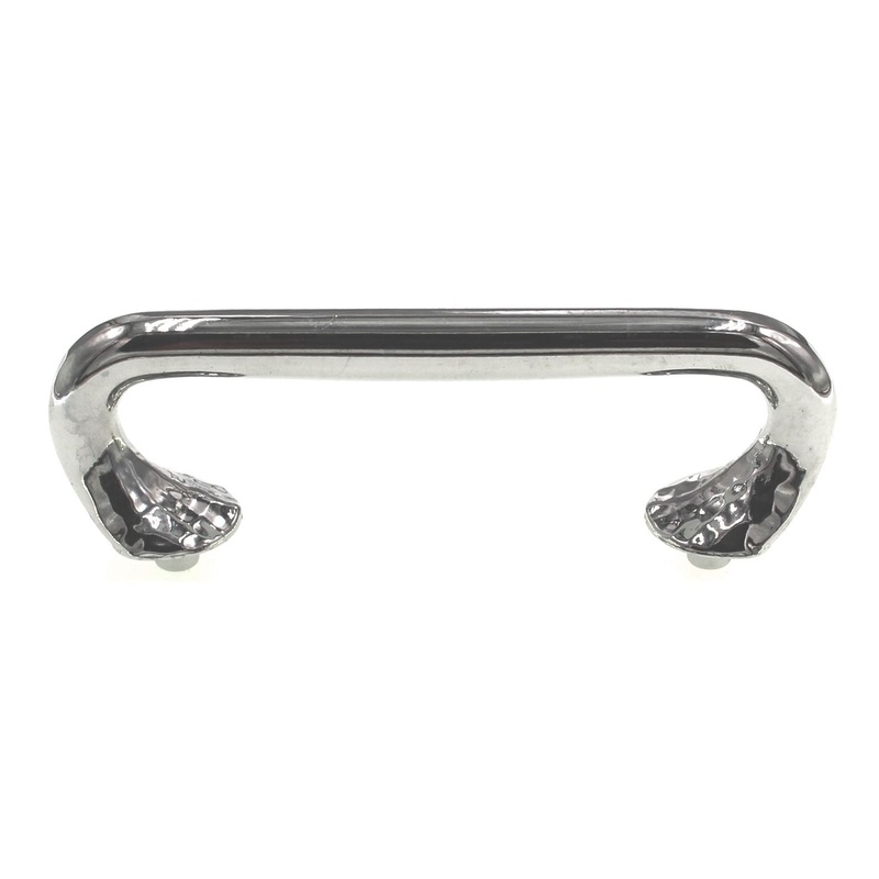 Hickory Hardware Craftsman Chrome 3 Ctr. Cabinet Hammered Pull P2171-CH