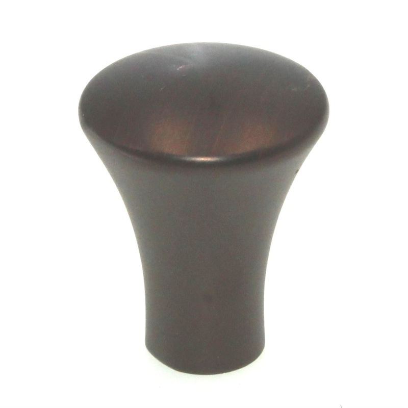 Hickory Hardware Euro Refined Bronze 1 Fluted Cabinet Knob P7520-RB