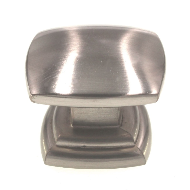 Hickory Hardware Euro Satin Nickel 1 1/2 Square Cabinet Knob P2163-SN