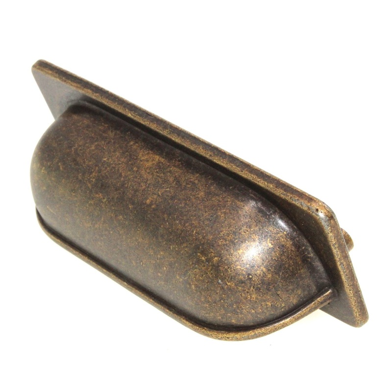 Hickory Hardware Oxford Windover Antique 3 Ctr. Drawer Cup Pull PA1023-WOA