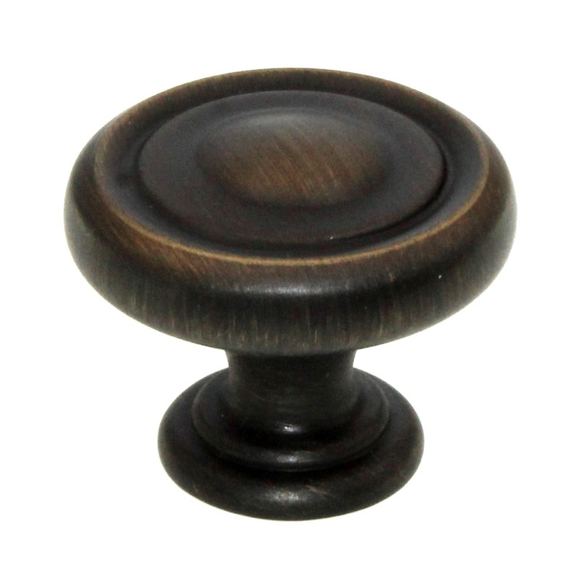 Jeffrey Alexander Bremen Antique Brushed Satin Brass 1 1/4 Cabinet Knob 117ABSB