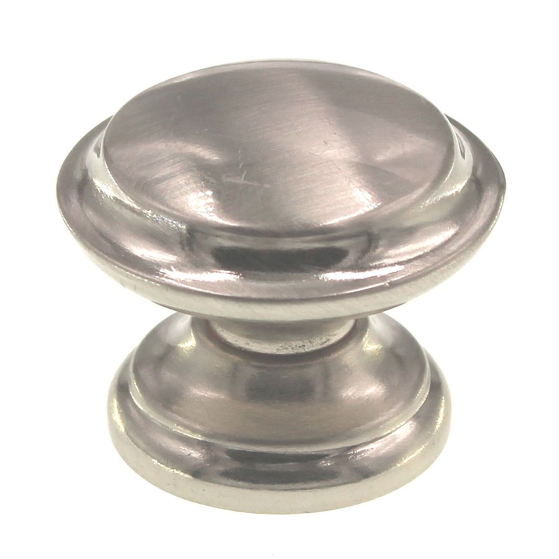 Jeffrey Alexander Cordova Satin Nickel 1 3/8 Flat Top Cabinet Knob 0251SN
