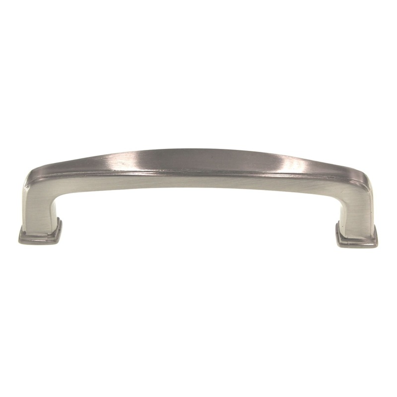 Jeffrey Alexander Milan Satin Nickel 3 3/4 (96mm) Ctr. Cabinet Arch Pull 1092SN