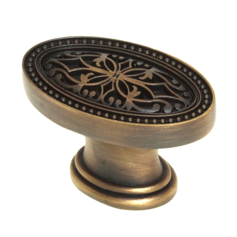 Jeffrey Alexander Odessa Antique Brushed Satin Brass 1 3/4 Cabinet Knob 112ABSB
