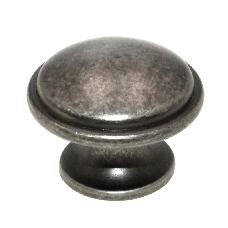 Liberty Antique Iron 1 7/16 Ringed Cabinet Knob PN0836-AI-C