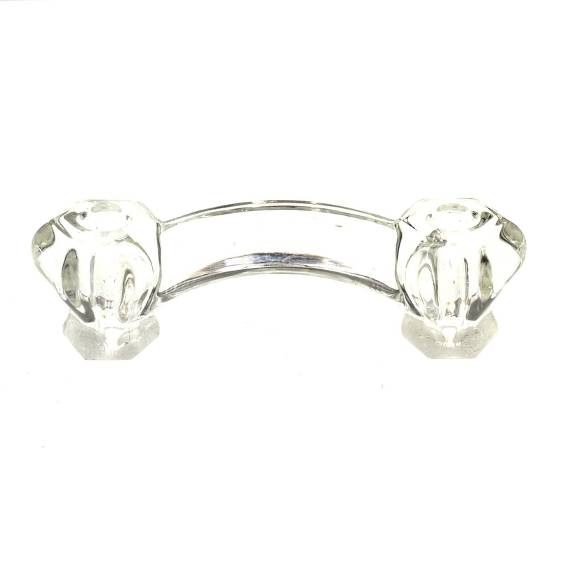 Liberty Design Facets Clear 3 Ctr. Victorian Glass Cabinet Bar Pull PN0300-CLR