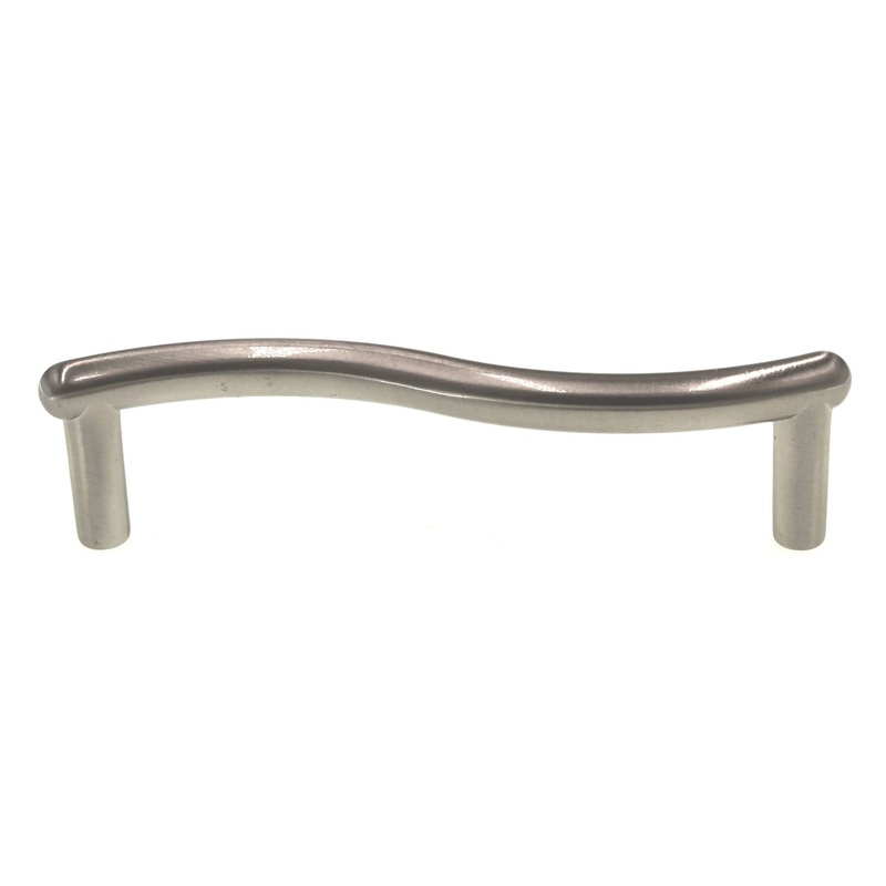 Liberty Fusilli Satin Nickel 3 3/4 (96mm) Ctr Curved Cabinet Bar Pull P83506-SN