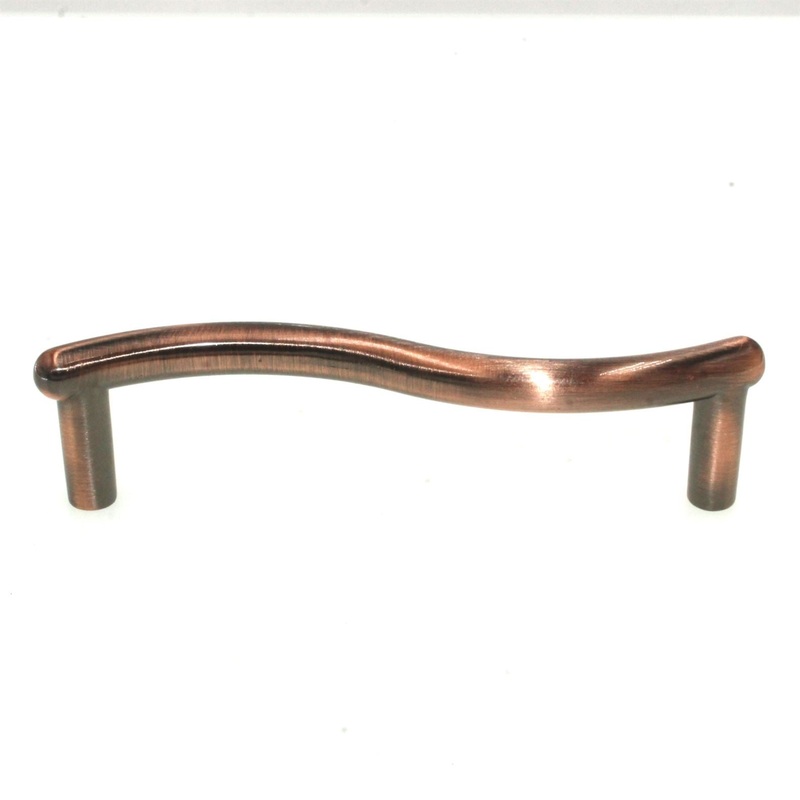 Liberty Fusilli Satin Red Copper 3 3/4 (96mm) Ctr Curved Bar Pull P83506V-SR-C7