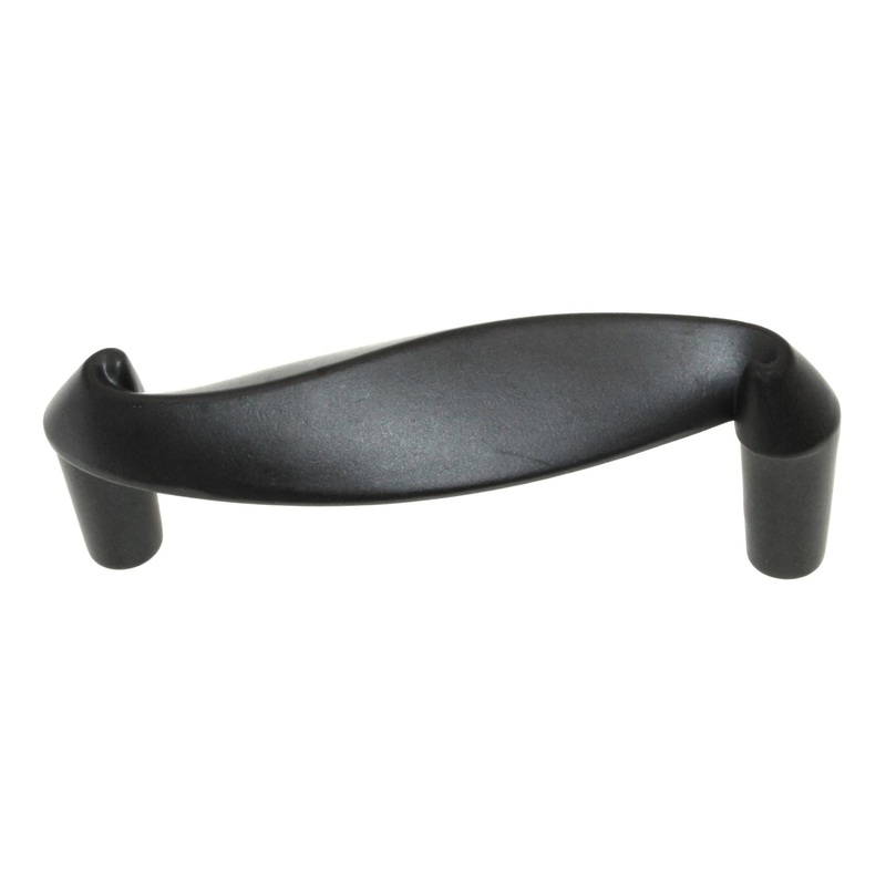Liberty Montrose Flat Black 3 Ctr. Spiral Cabinet Arch Pull Handle P16599C-FB