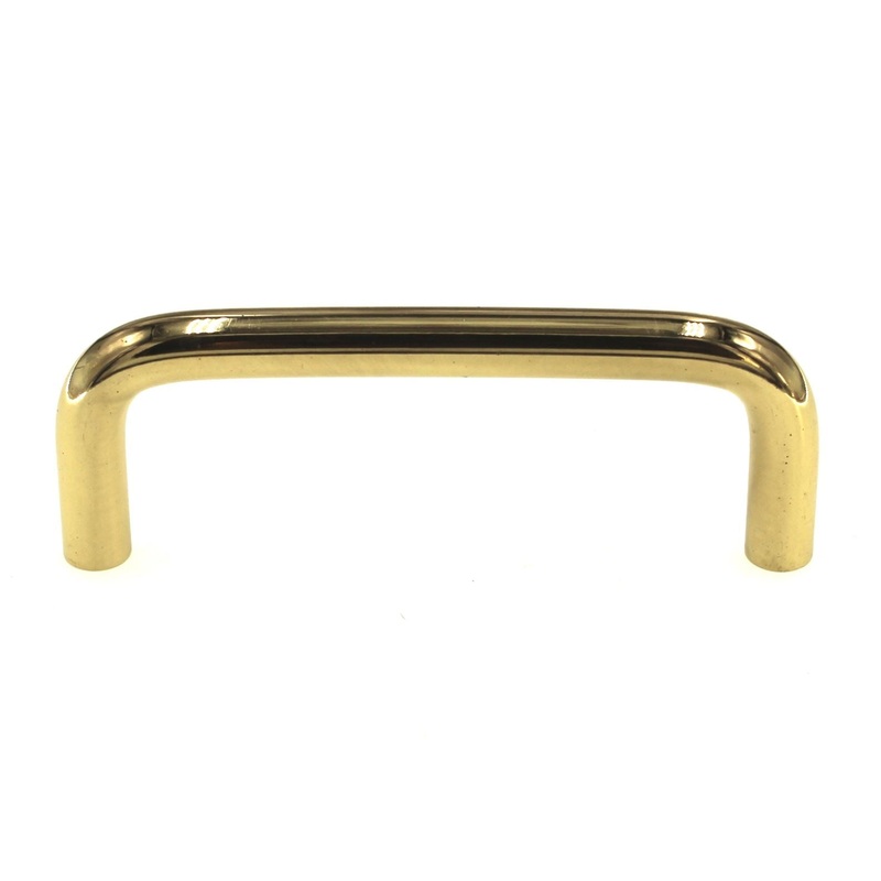 Liberty Polished Brass 3 Ctr. Smooth Cabinet Wire Pull Handle P604BA-PB