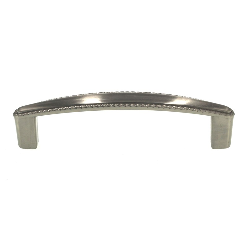 Liberty Satin Nickel 3 3/4 (96mm) Ctr. Rope Edge Cabinet Pull PN0402V-BS