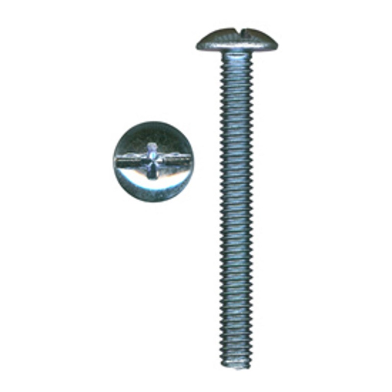 10 Pack 1 3/4 Cabinet Knob/Pull Machine Screws #8-32 Phillip/Slotted QS 1202