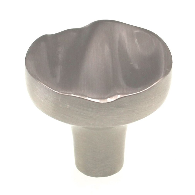Belwith Keeler Caspian Satin Nickel 1 1/4 Wavy Top Cabinet Knob B056974-SN
