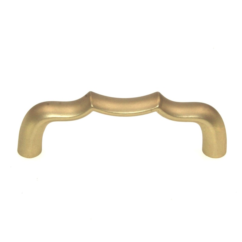 Belwith Keeler Trellis Flat Ultra Brass 3 Ctr. Cabinet Pull B076139-FUB