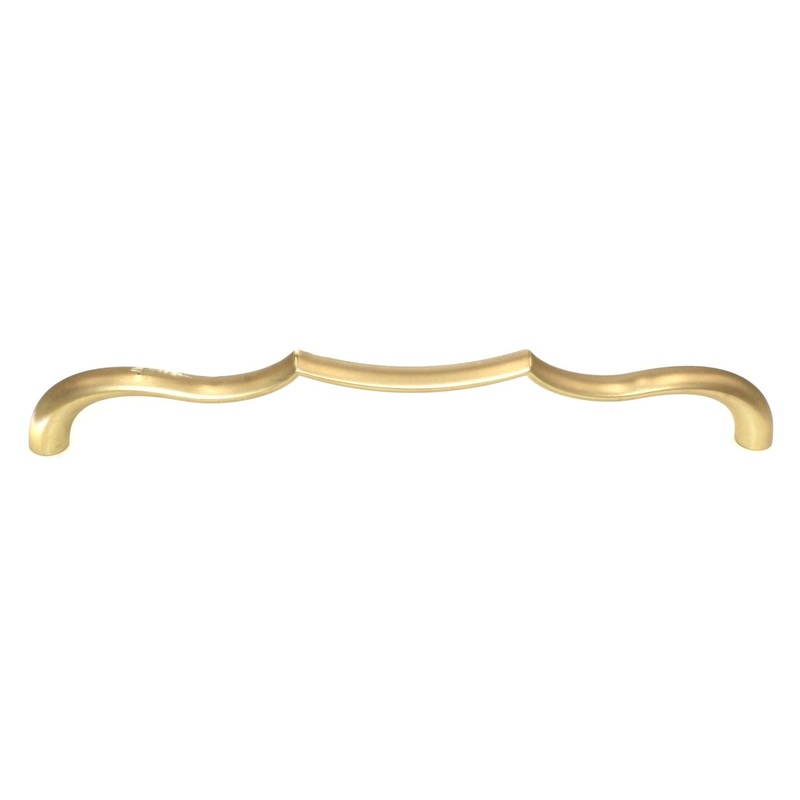 Belwith Keeler Trellis Flat Ultra Brass 8 13/16 (224mm) Ctr. Pull B076144-FUB