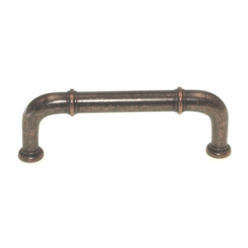 Hickory Hardware Cottage Dark Antique Copper 3 Ctr. Cabinet Arch Pull P3382-DAC