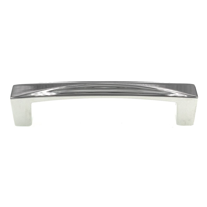 Hickory Hardware Crest Chrome 3 3/4 (96mm) Ctr. Cabinet Bar Pull H076130-CH