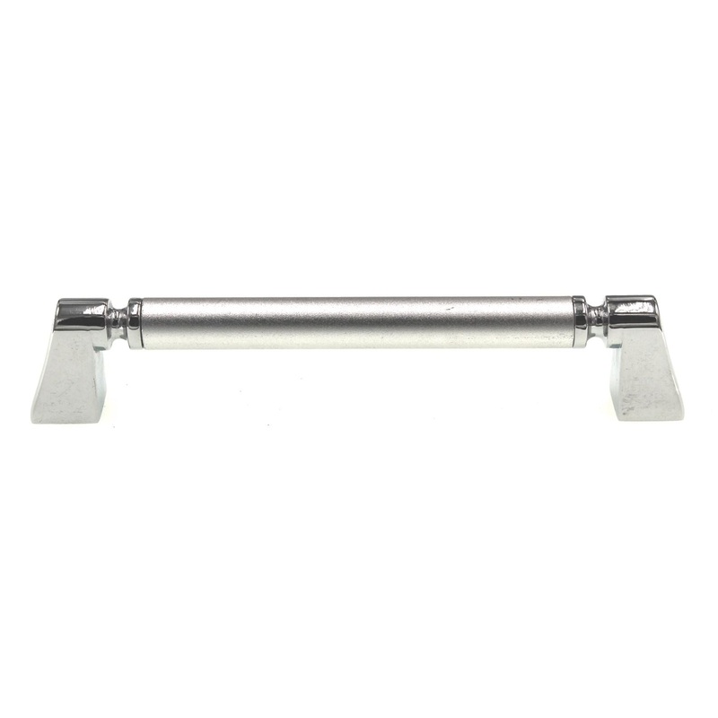 Hickory Hardware Dew Frosted Chrome 5 (128mm) Ctr. Cabinet Bar Pull P3698-FCH