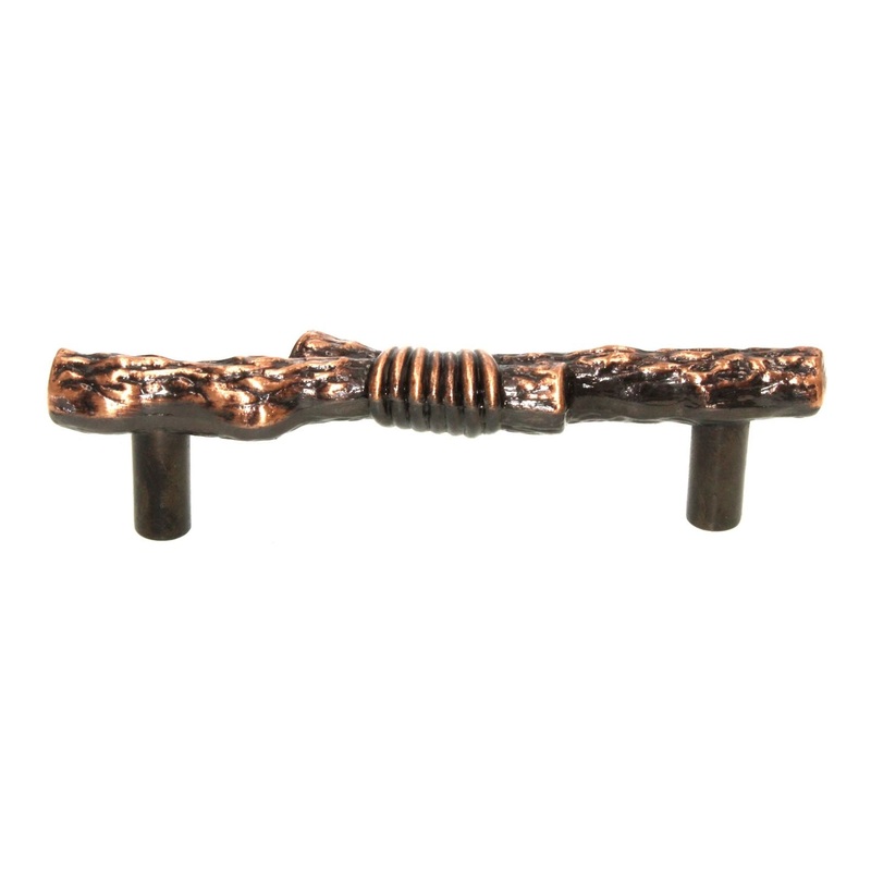 Hickory Hardware Southwest Lodge Antique Copper 3 Ctr. Branch Pull P382-AC
