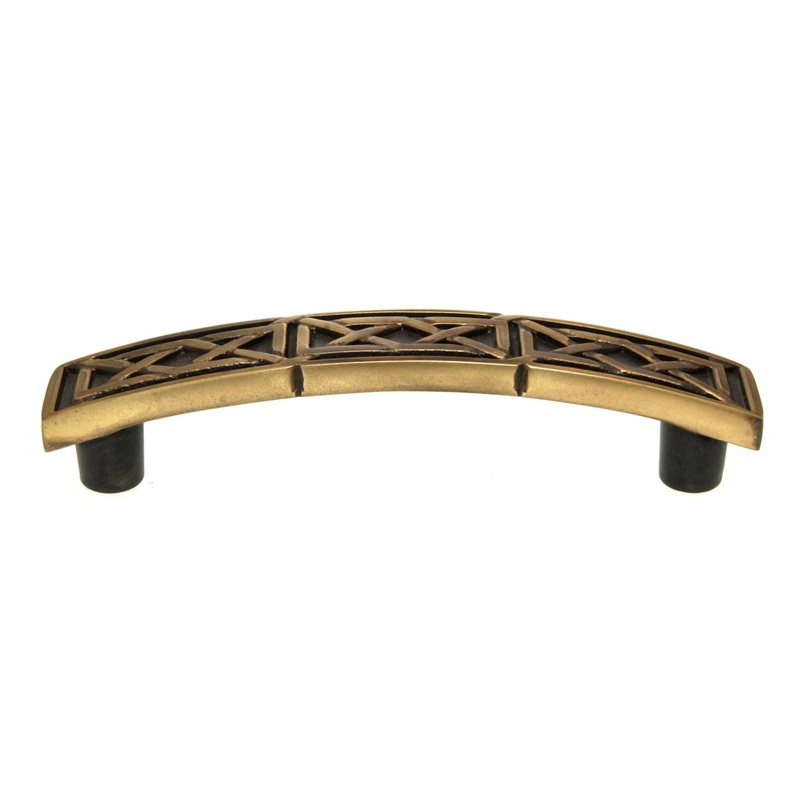 Keeler Celtic Winchester Brass 3 3/4 (96mm) Ctr. Cabinet Arch Pull KB73835-06
