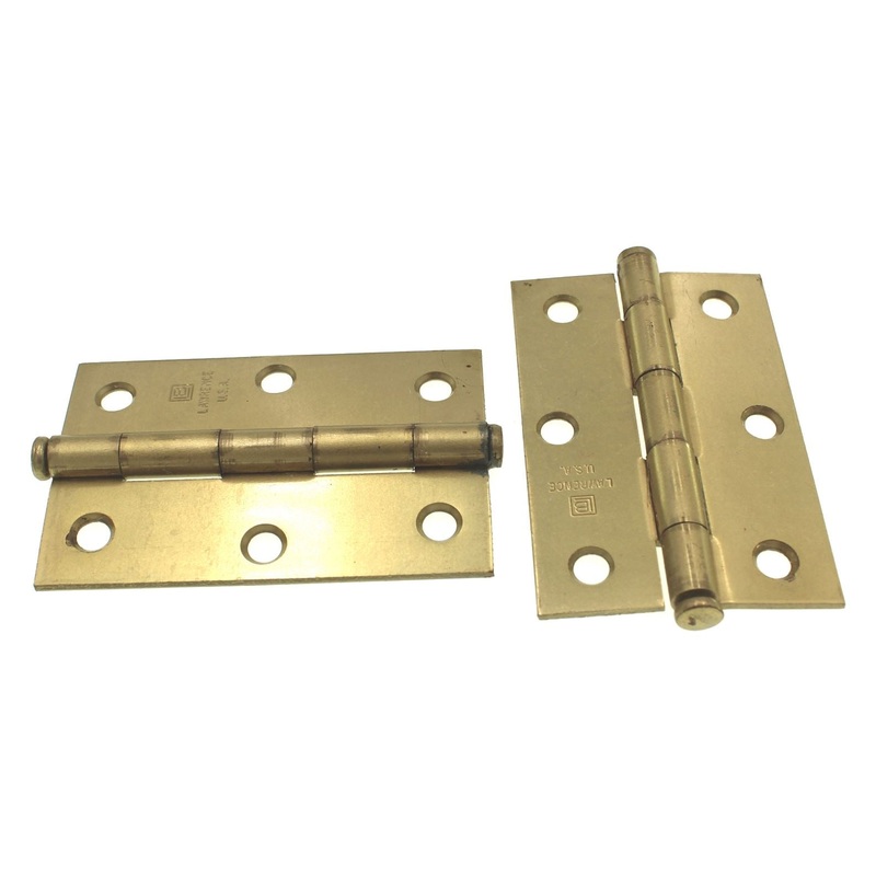 Lawrence Brothers 3 x 2 Button Tip Light Mortise Hinges 2 Pack P1255S-DB