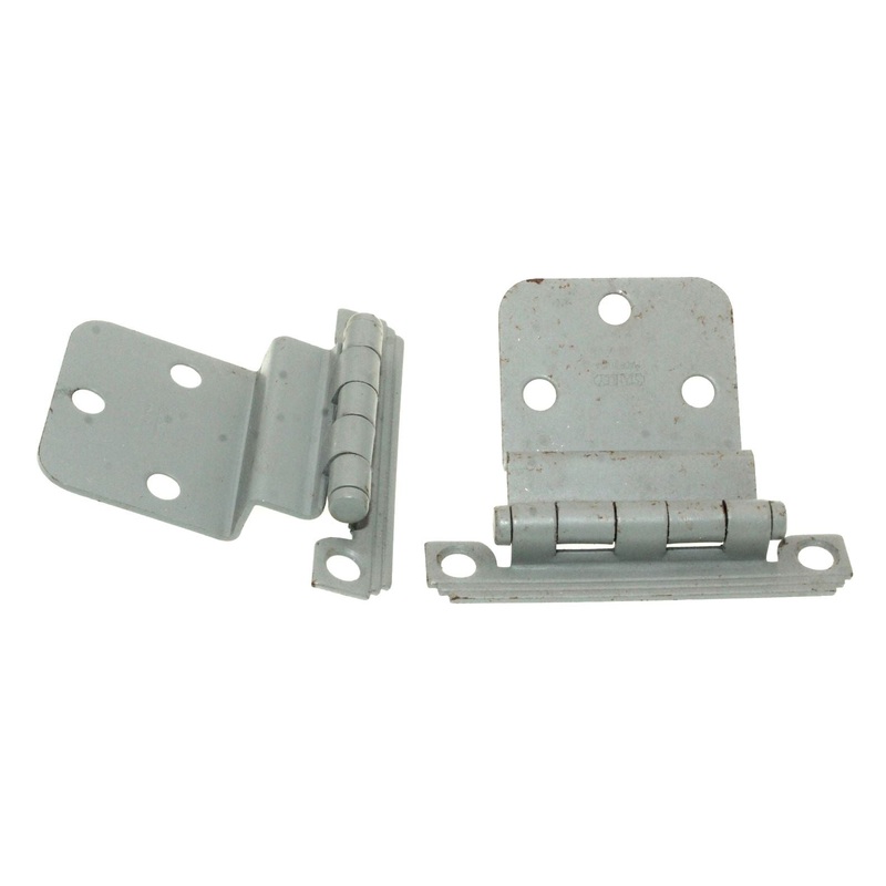 Pair Lawrence Brothers 3/8 Inset Cabinet Hinges Prime Coat SC1236-P-3-8