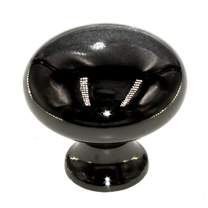 Ultra Hardware 1 3/16 Round Cabinet Knob Black Nickel 41591