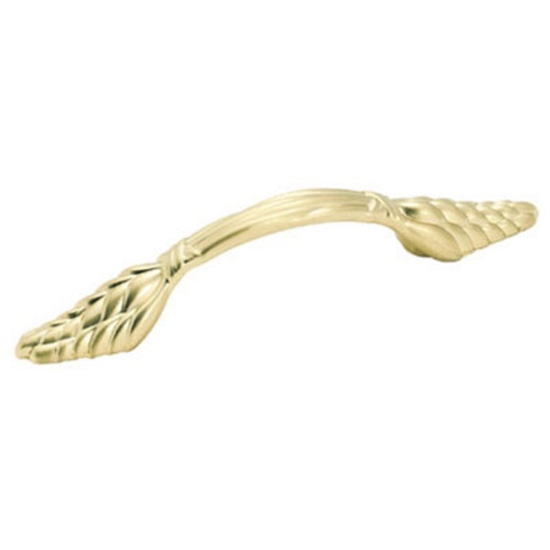 Amerock BP1334-O74 Sterling Brass 3cc Wheat Handle Pulls Natural Elegance